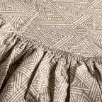 Σετ Σεντόνια με Λάστιχο Cannon Cotton Fresh Printed 100x200+33 / Taupe